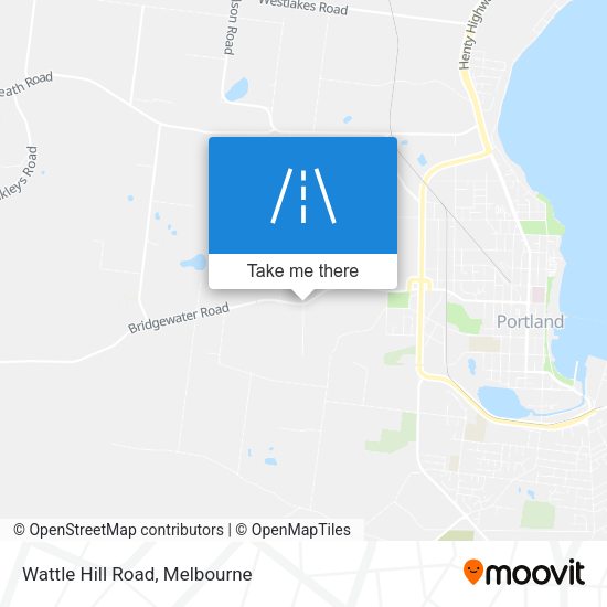 Wattle Hill Road map