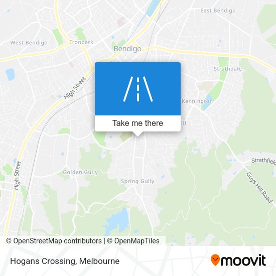 Hogans Crossing map