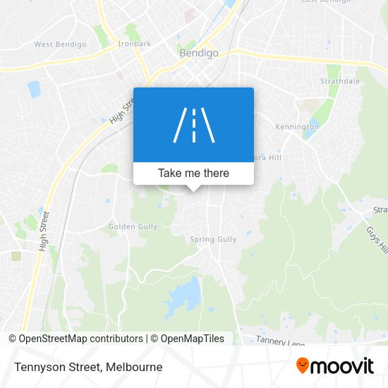 Tennyson Street map
