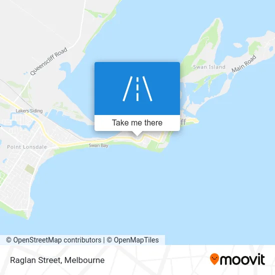 Mapa Raglan Street