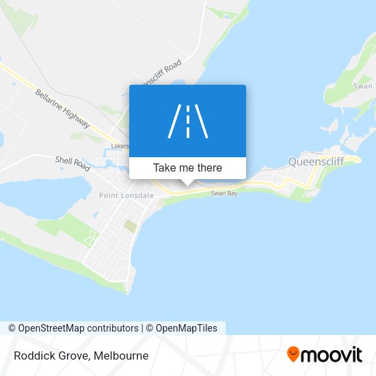 Roddick Grove map