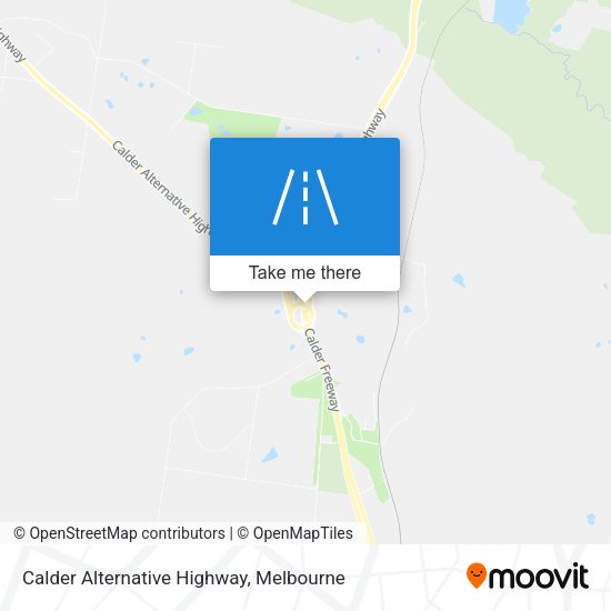 Calder Alternative Highway map