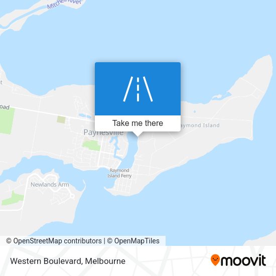 Western Boulevard map