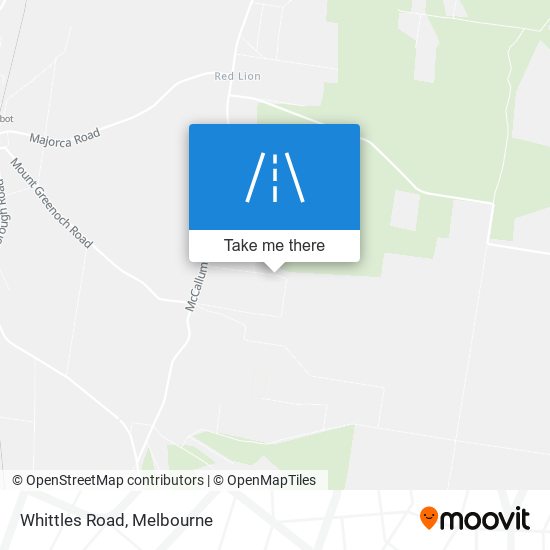 Whittles Road map