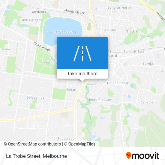 La Trobe Street map
