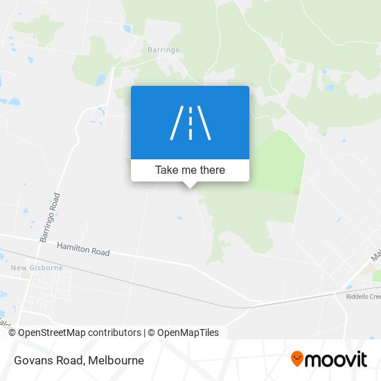 Govans Road map