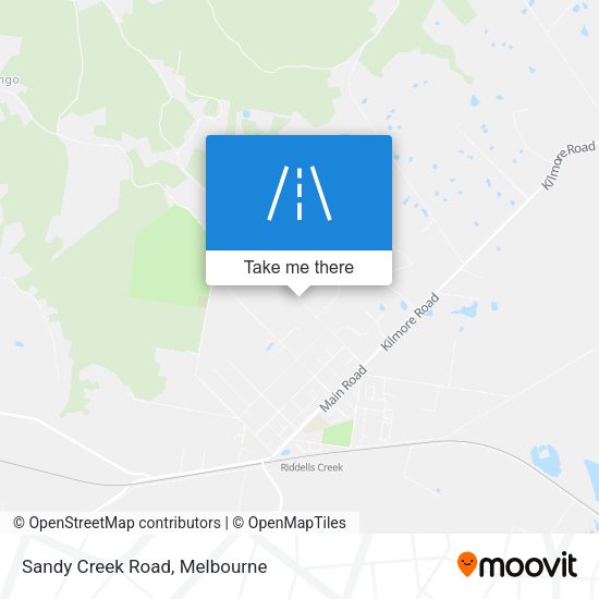 Sandy Creek Road map