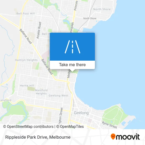 Mapa Rippleside Park Drive