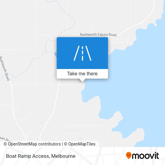 Boat Ramp Access map