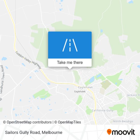 Sailors Gully Road map