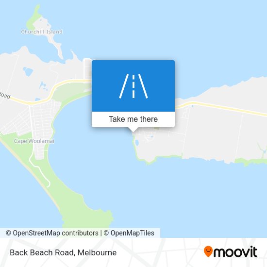 Back Beach Road map