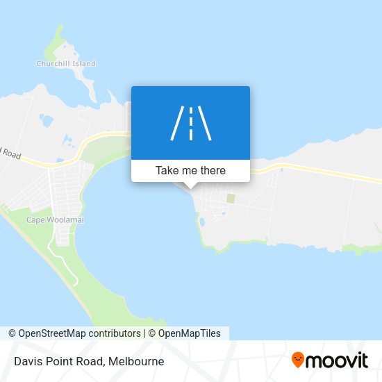 Davis Point Road map