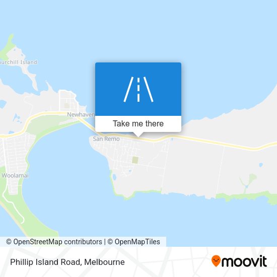 Phillip Island Road map