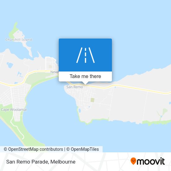 San Remo Parade map