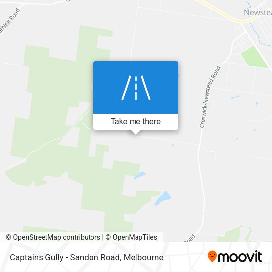 Captains Gully - Sandon Road map