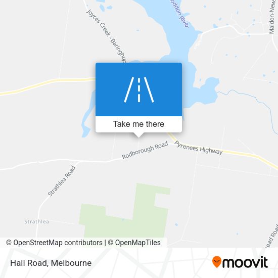 Hall Road map
