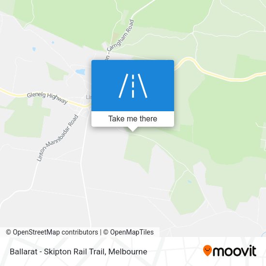 Ballarat - Skipton Rail Trail map