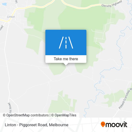Linton - Piggoreet Road map