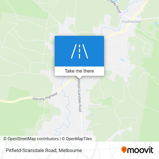 Pitfield-Scarsdale Road map