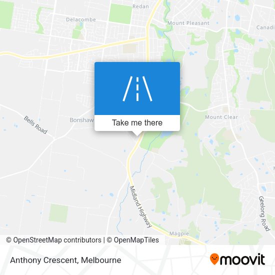 Anthony Crescent map