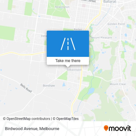 Birdwood Avenue map
