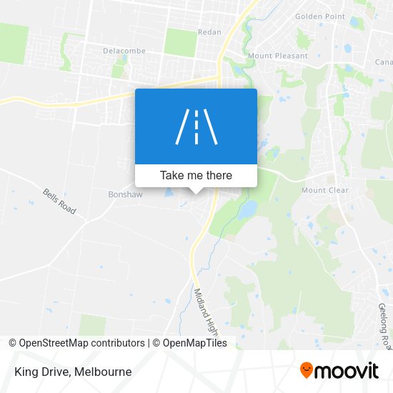 King Drive map