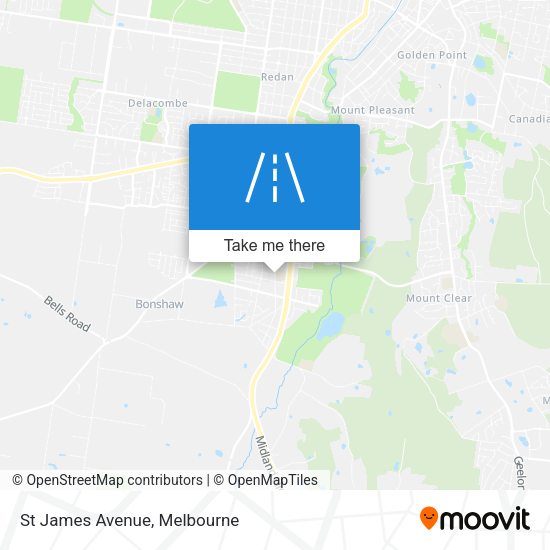 St James Avenue map