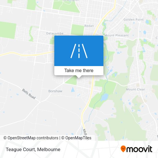 Teague Court map