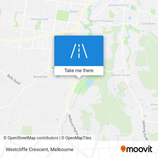 Westcliffe Crescent map