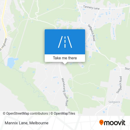 Mannix Lane map
