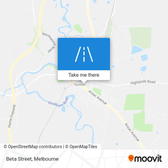 Beta Street map