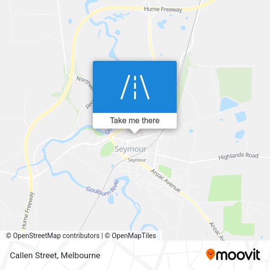 Callen Street map