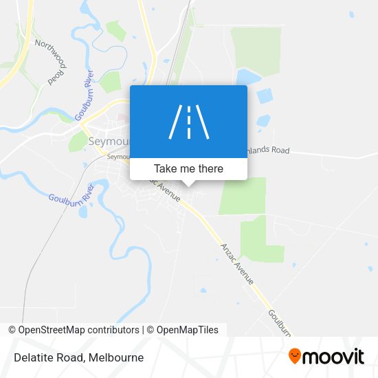 Delatite Road map
