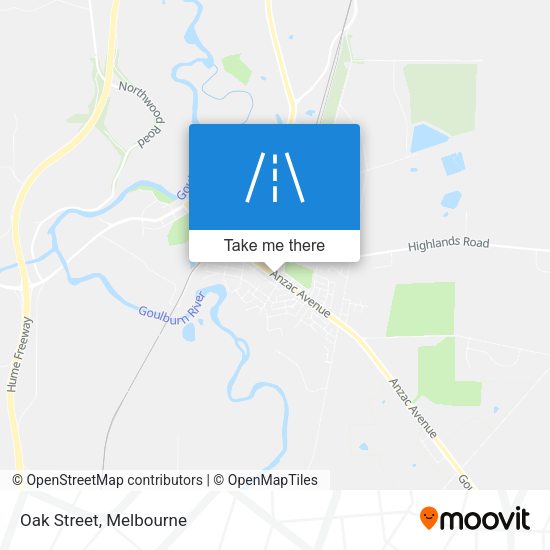 Oak Street map