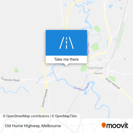 Old Hume Highway map