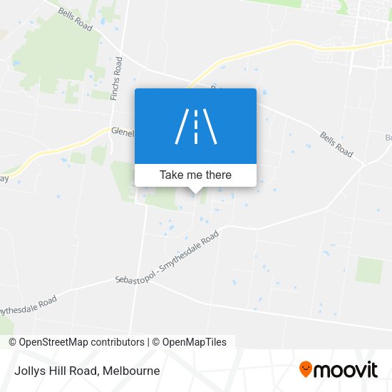 Jollys Hill Road map