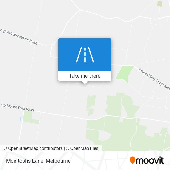 Mcintoshs Lane map