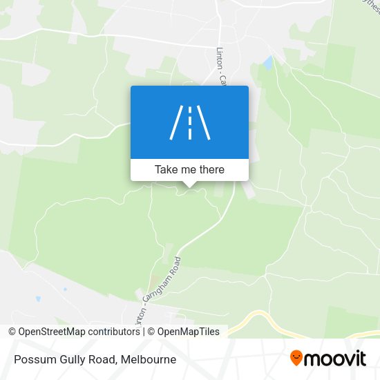 Possum Gully Road map