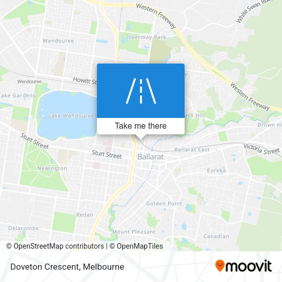 Doveton Crescent map