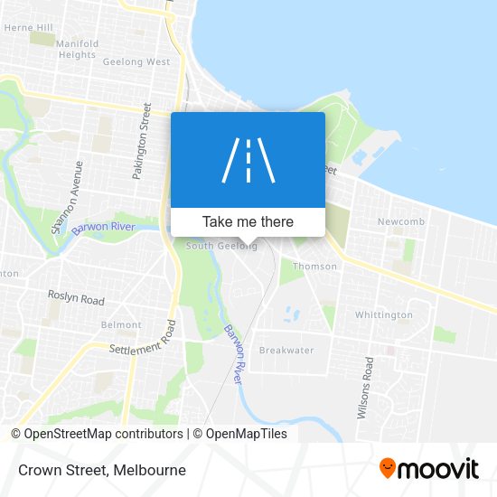 Crown Street map