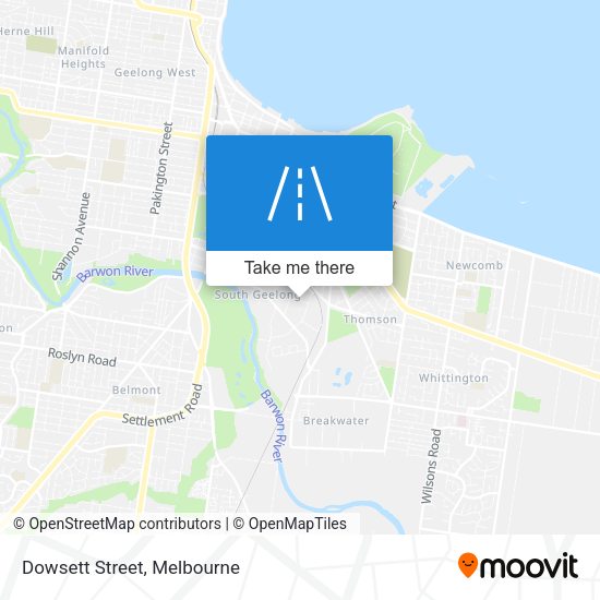 Dowsett Street map