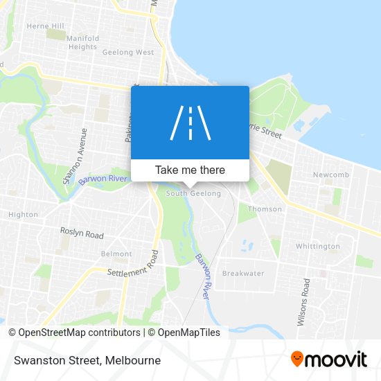 Swanston Street map