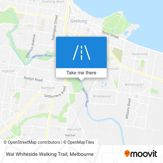 Mapa Wal Whiteside Walking Trail