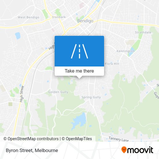 Byron Street map