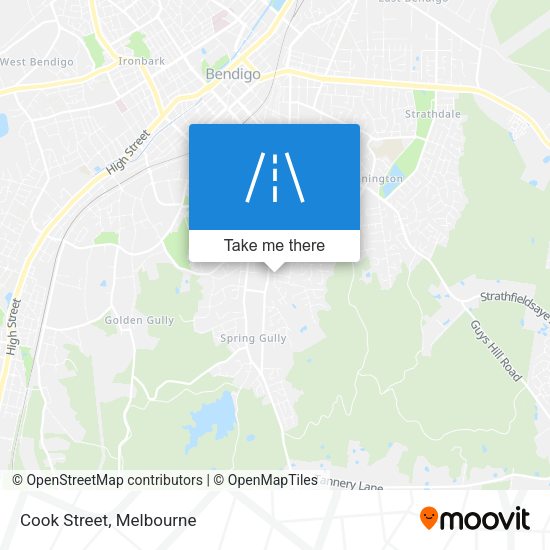 Cook Street map
