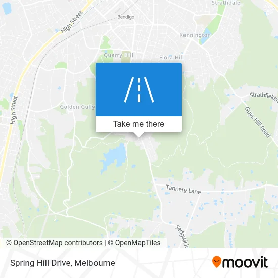 Mapa Spring Hill Drive