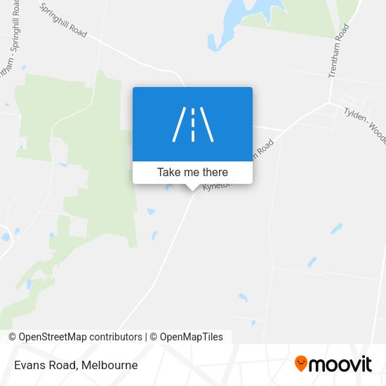 Evans Road map