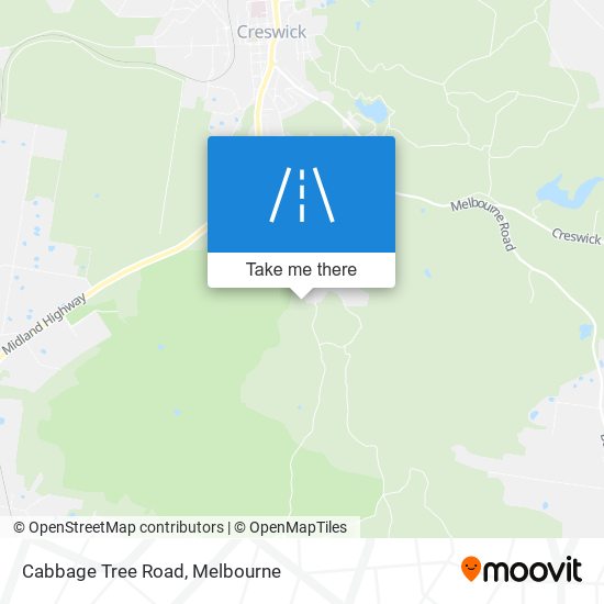 Cabbage Tree Road map