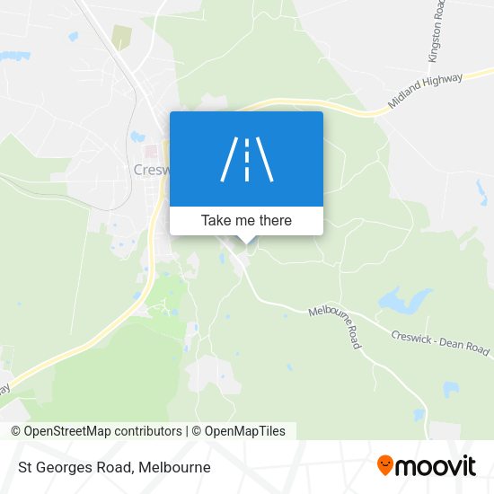 St Georges Road map