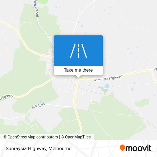 Sunraysia Highway map